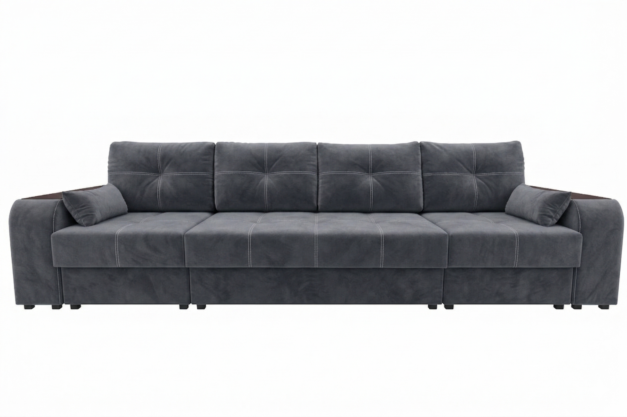 Диван Регина-15 (Остин 3) ДК+2 КК прямой Тк.Боска VL - 1912-26 графит 1 кат Регина