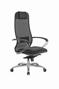 Кресло SAMURAI L1-2K - Mesh(TS)+EcoLeather(Infinity) /Uc00/Wm06/K2cL(MSS3.1Al/M06.B31.G04.W03)