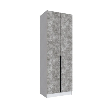 Шкаф Мадрид (0,75) без зеркала белый/ателье светлое