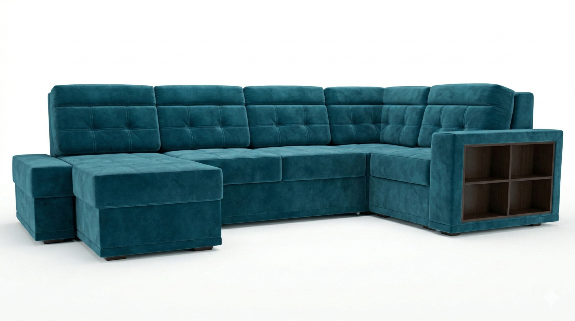 Диван угловой Мартин ДКУ-П Тк.Sensey Mineral Blue 3 кат Апогей