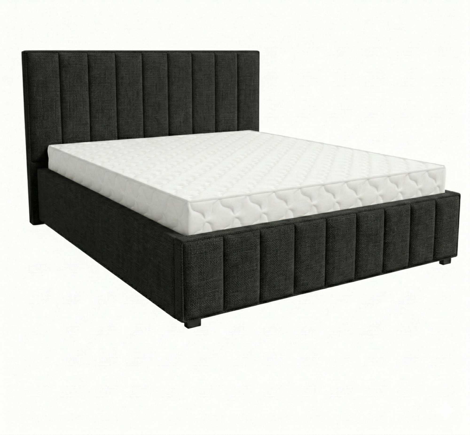 Кровать Кордова-1 1,6*2,0 с П.М. Тк. Vinuela 20 Graphite UNIQ 7 кат  Апогей