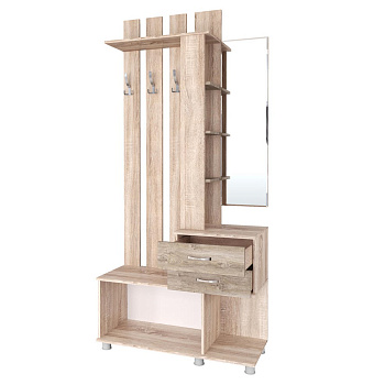 Прихожая Микс Арт ЦС дуб крафт табачный/дуб крафт белый