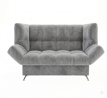 Диван Клик-кляк 8 ДК прямой Тк.CONNECT 82 UNIQ серый 1 кат Апогей