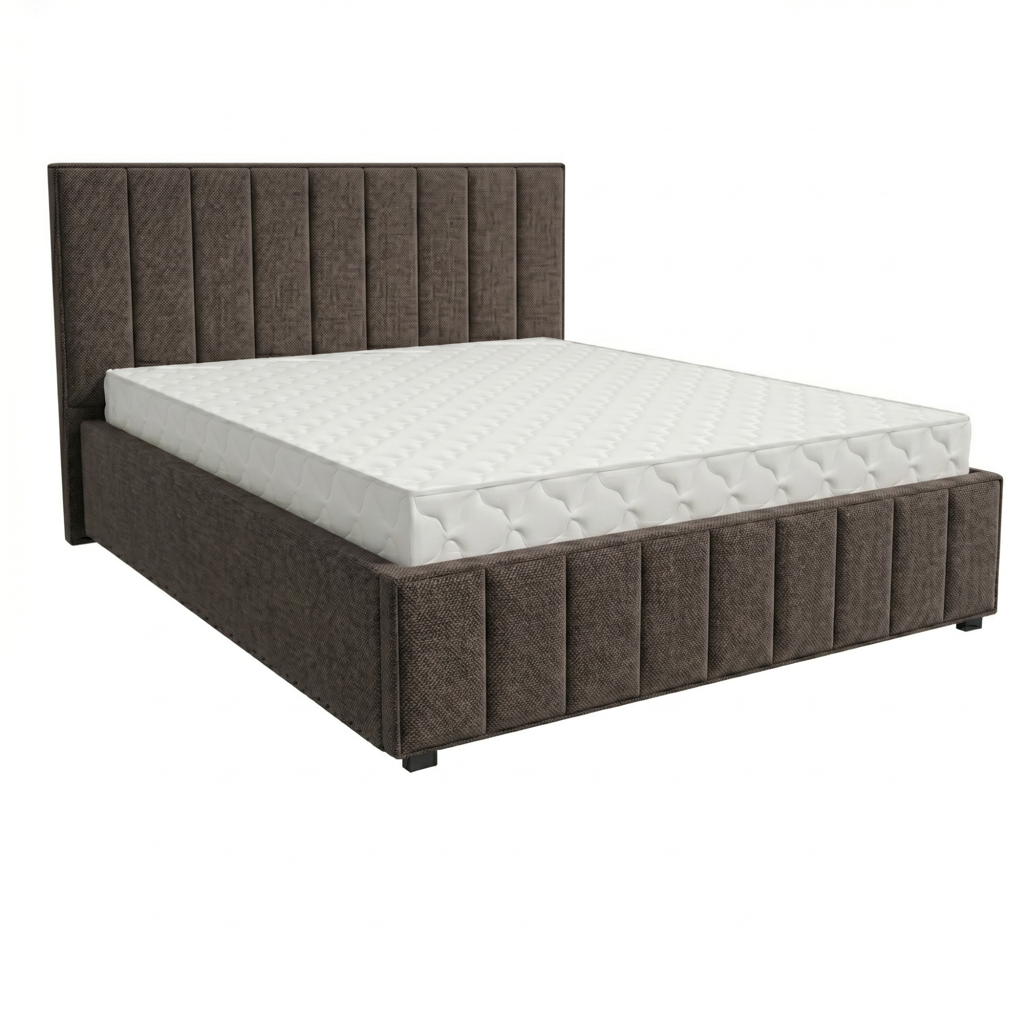 Кровать Кордова-1 1,6*2,0 с П.М. Тк. Vinuela 05 Fossil UNIQ 7 кат  Апогей