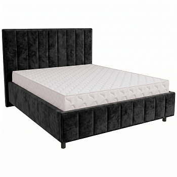 Кровать Кордова-3 1,4*2,0 с П.М. Тк.Sensey black onyx 3 кат  Апогей