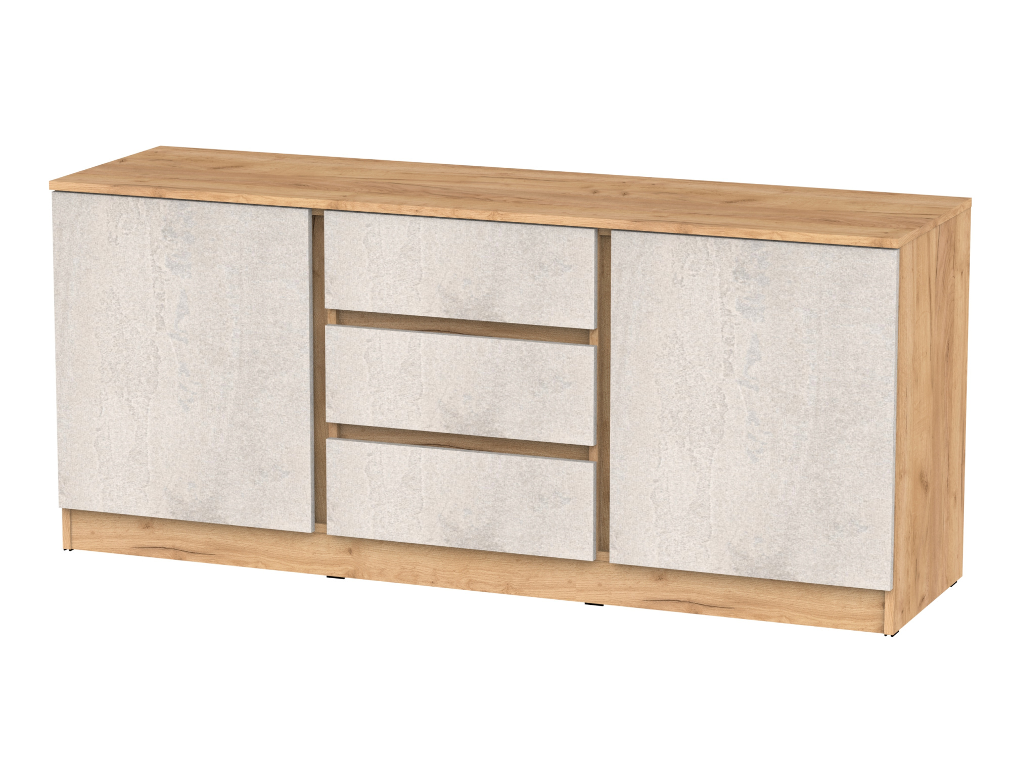 Комод БЕНТОН 2 створки 3 ящика 1601х692х450