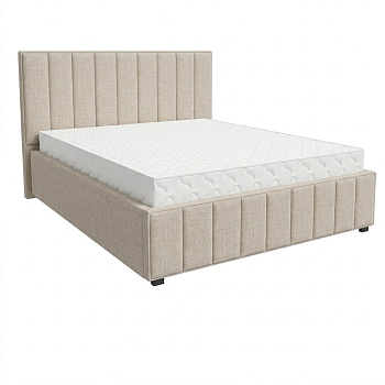 Кровать Кордова-1 1,8*2,0 с П.М. Тк. Toronto 01 св.бежевый 3 кат  Апогей