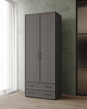 Шкаф Нельсон НШ-22 без зеркала графит серый