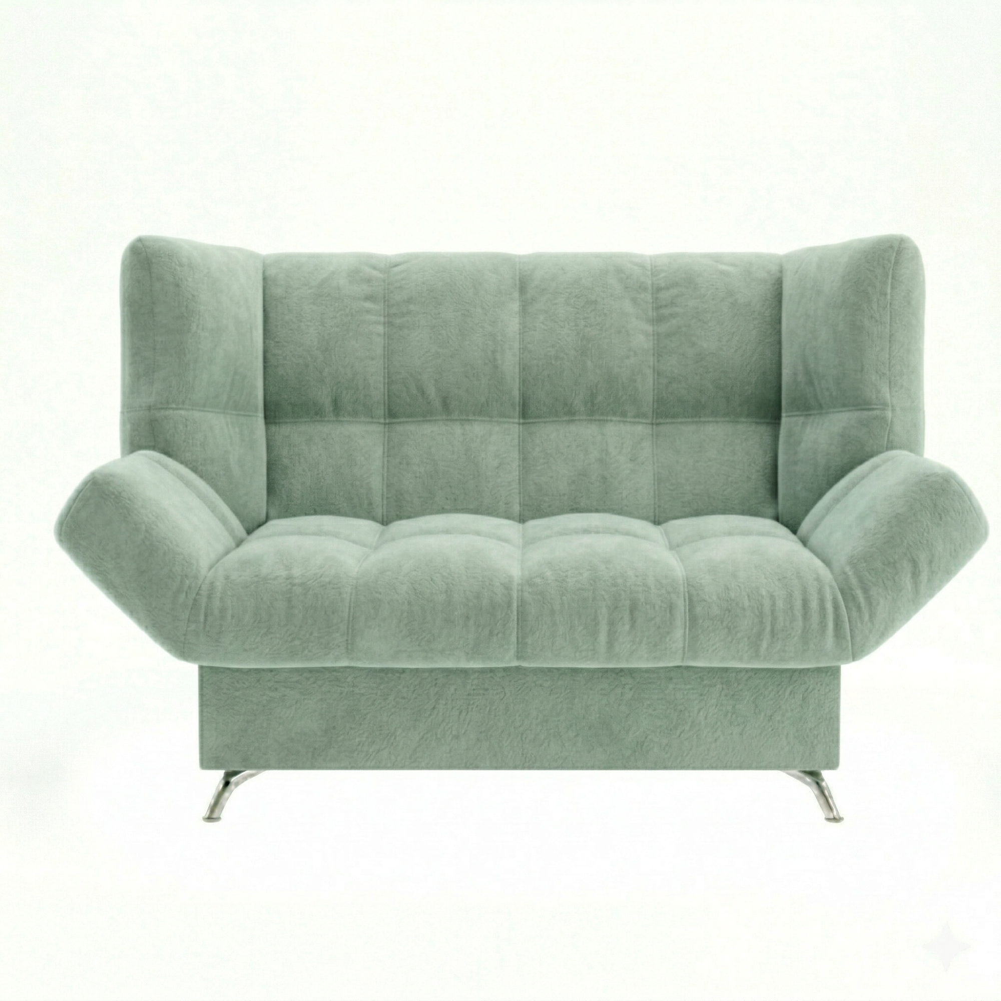 Диван Клик-кляк 8 ДК прямой Тк.SELFIE Mineral Blue зелего-голубой 2 кат Апогей