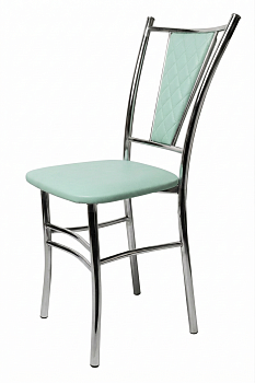 Стул хром "Марсель" (Блисс кожзам мята)
