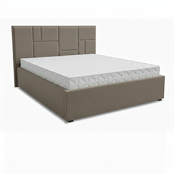 Кровать Монтана-1 1,6*2,0 с П.М. Тк.Boska VL-1912-04 (какао) 1 кат Апогей