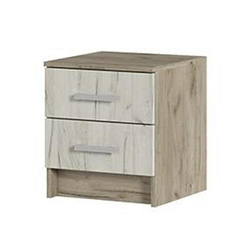 Спальня Тумба прикроватная ГАРМОНИЯ ТБ 601  (0,4х0,45х0,408) фасад ДУБ КРАФТ БЕЛЫЙ/корпус ДУБ КРАФТ 