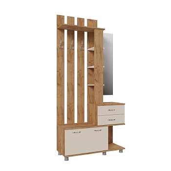 Прихожая Микс Арт ЦС дуб крафт золотой/кашемир