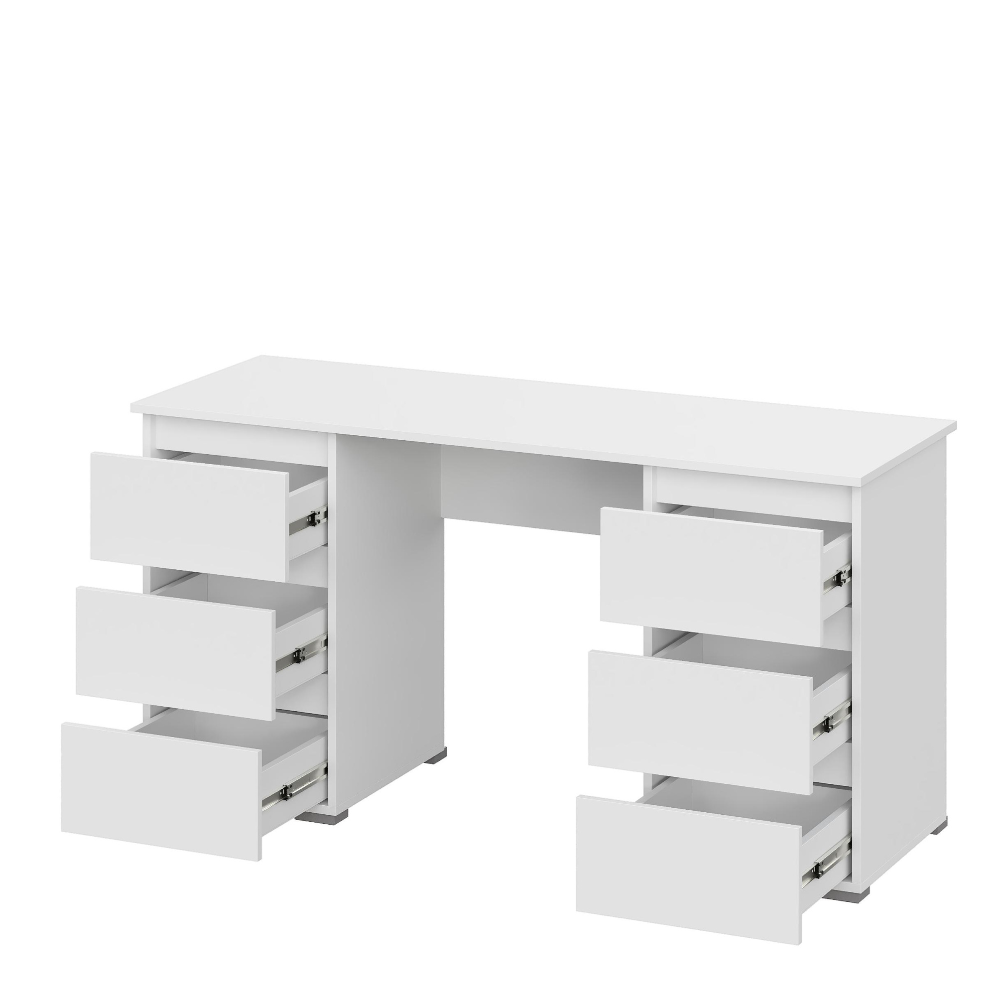 Люмо Стол с ящиками ПС 02 1420х730х500 (БЕЛ/БЕЛ)