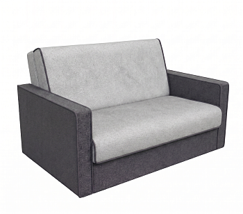 Диван прямой Парма-1 1200 Аккордеон Тк.Lana 80 серый + Lana 86 светло-серый 4 кат ЭКО