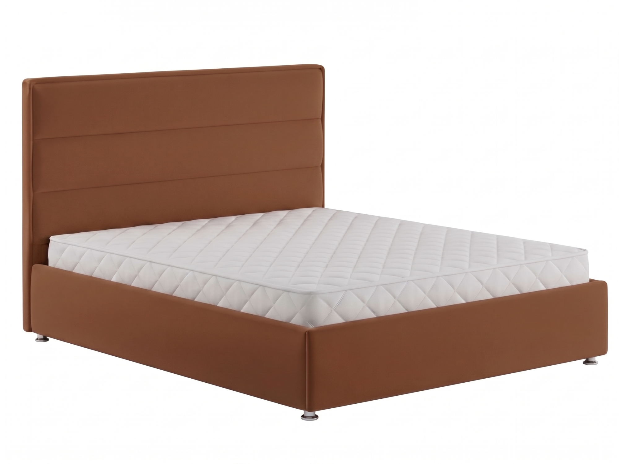 Кровать Vesta  (Релакс) (160*200, с ПМ (Luma 06)) светло-коричневый