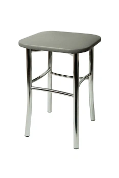 Табурет хром "Классик" (Блисс кожзам бетон)