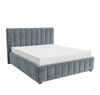 Кровать Кордова-1 1,6*2,0 с П.М. Тк. Sensey Ultimate Grey 3 кат  Апогей