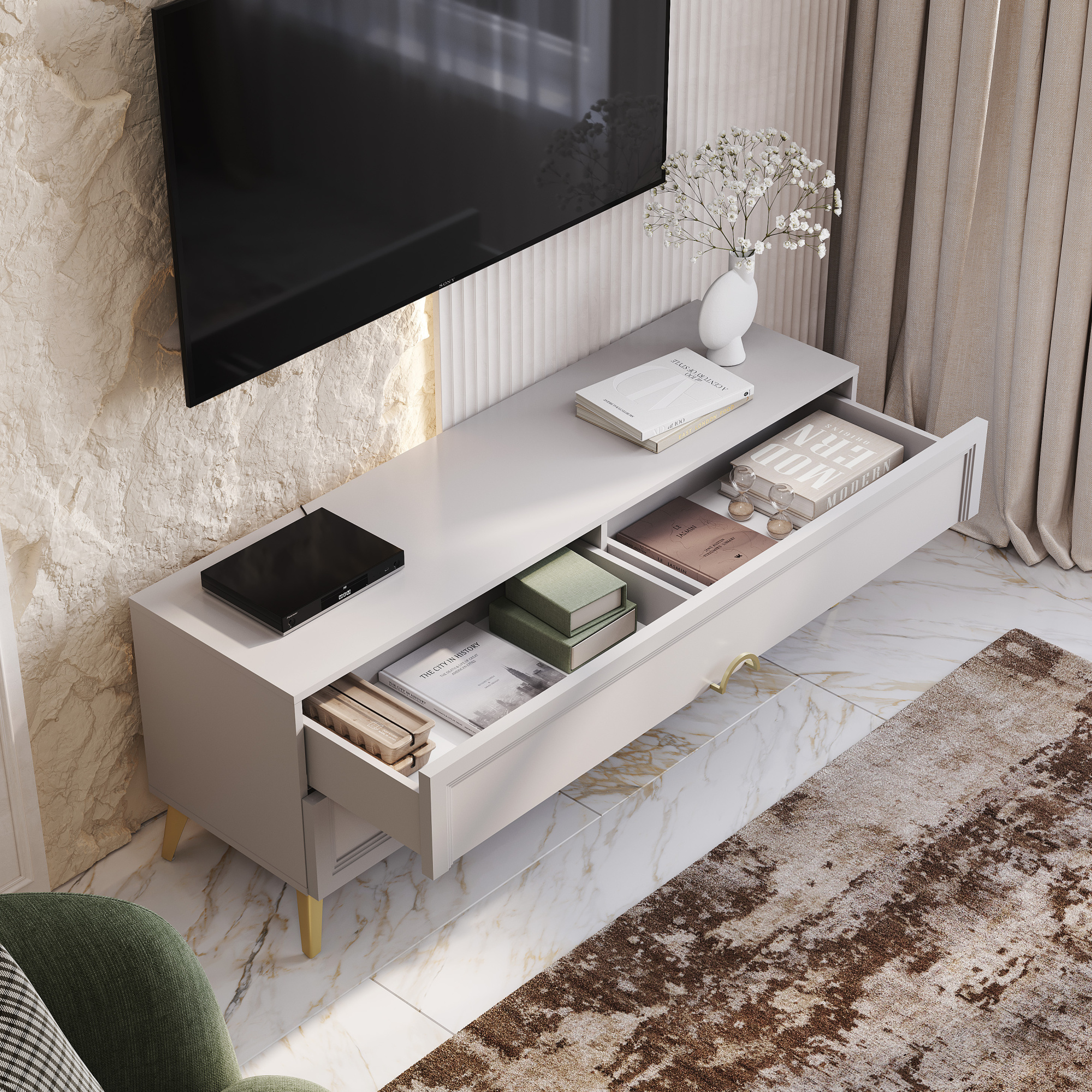 Тумба под ТВ "Эстетика" ТБ-07 Кашемир