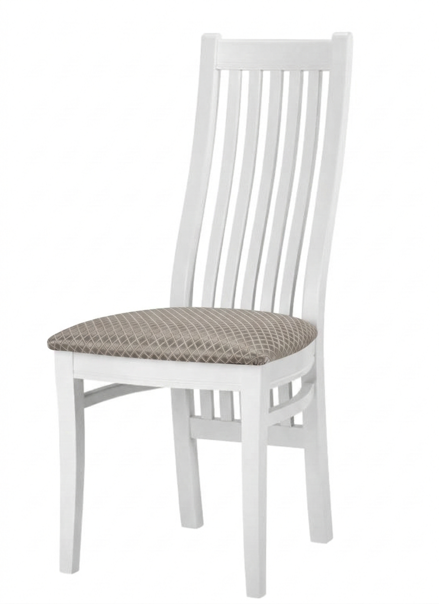 Стул Альпина (BOX 4) белая эмаль Тк.Ватикан ком. Сильвер Краснодар