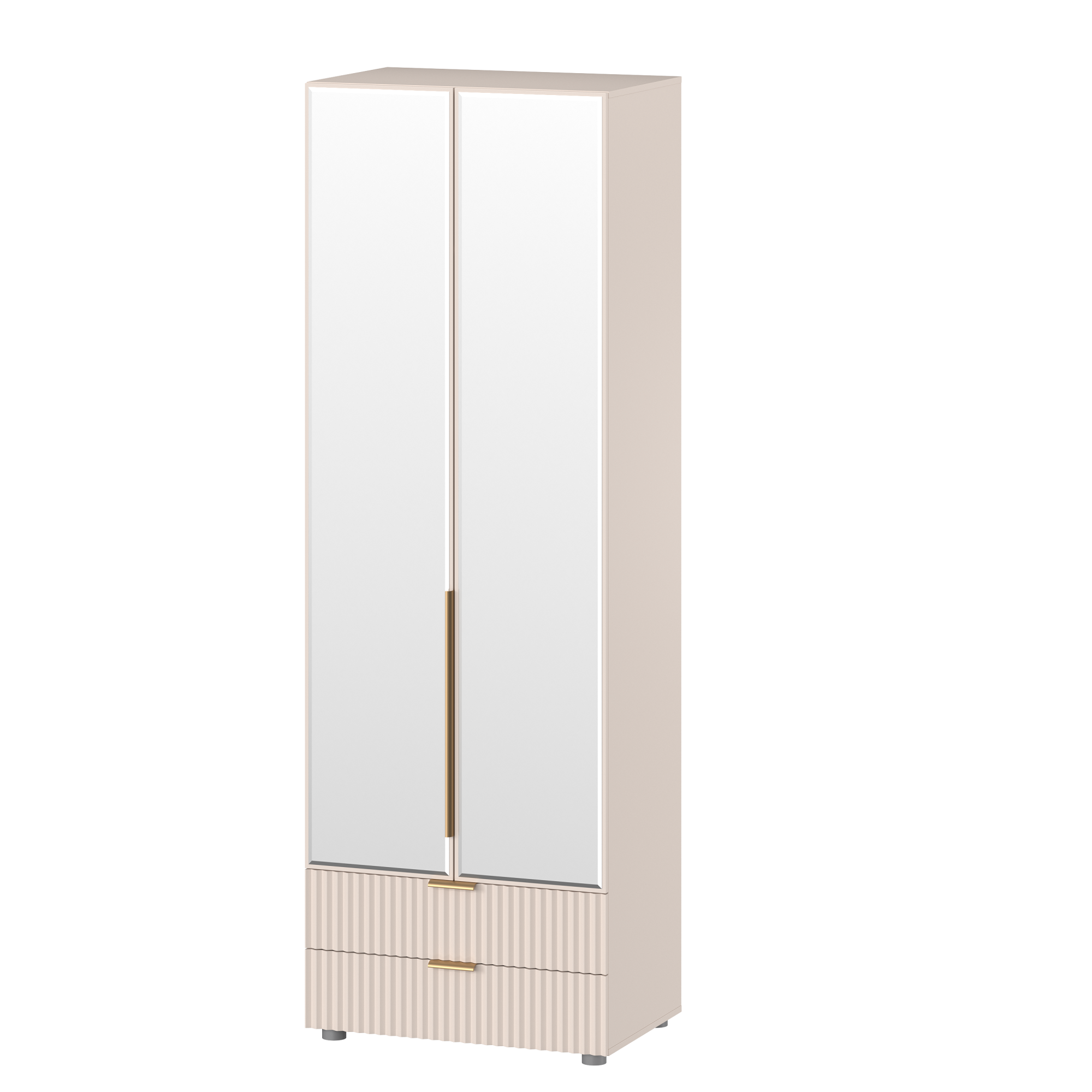 Палермо Фасад 05/02/01 Шкаф 2х дв + 2ящ с зеркалом