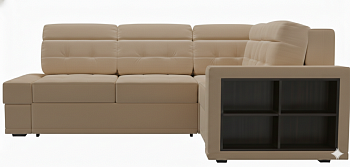 Диван угловой Мартин-2 ДКУ Тк.JOY 04 св.коричневый 1 кат Апогей