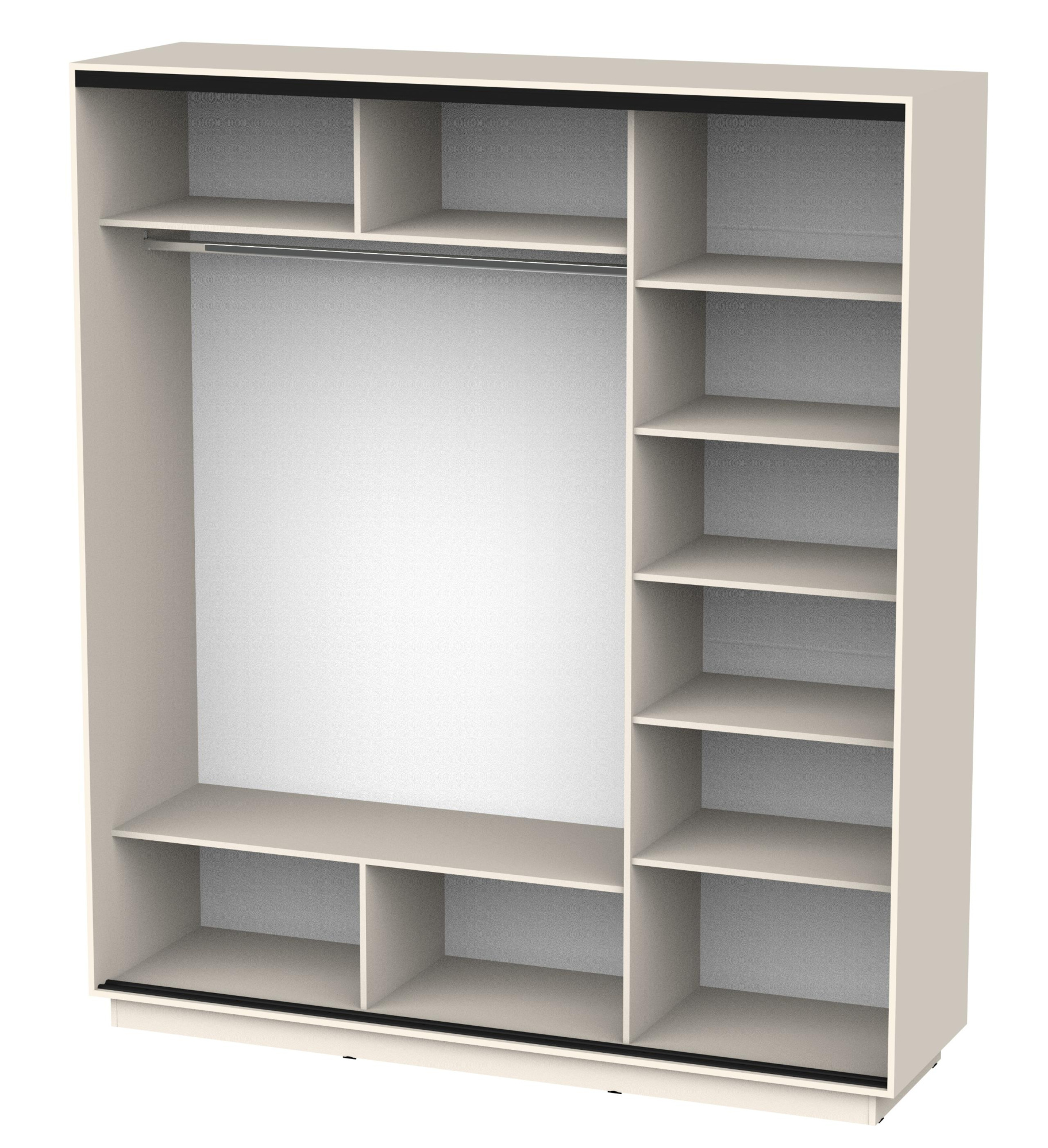 Корпус шкафа ЭЛЕГАНТА 2100х2400х600 кашемир