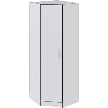 Спальня Тэбби Шкаф угловой белый/графит серый.