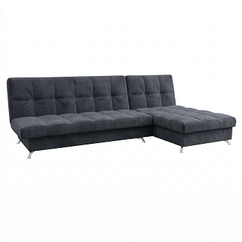 Диван угловой Финка ДКУ Тк.NEVADA NEW 09 графит 2 кат Апогей