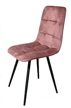 Стул "Фред" черный матовый (Томми 14 пыльная роза)