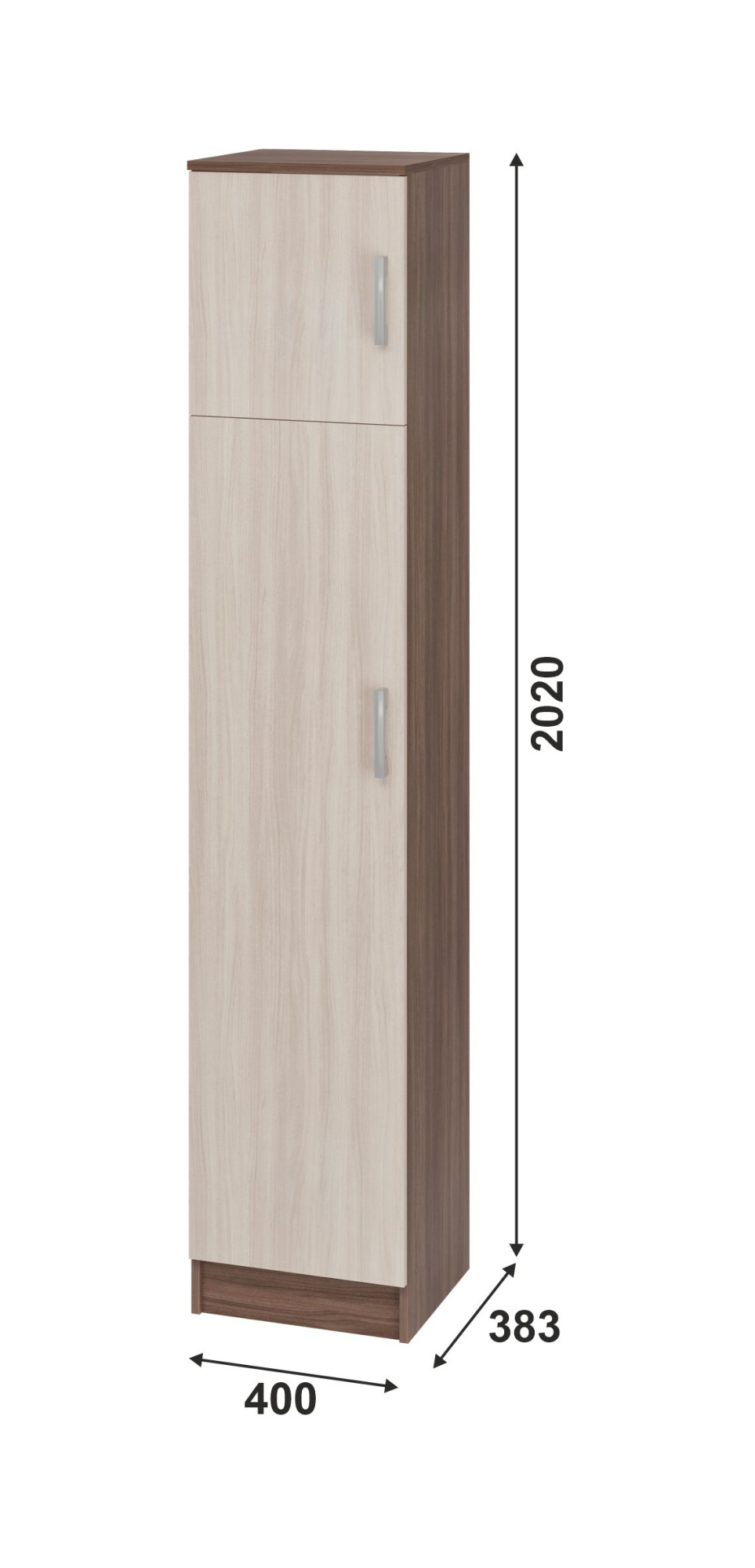 Тива Пенал ПН 204 400х2020х376 (ЯСН-ШИ/СВЕ/ТЕМ()