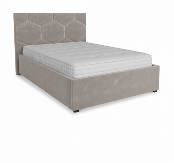 Кровать Соты-1 1,4*2,0 с П.М. Тк.Forward 990 серый 1 кат  Апогей