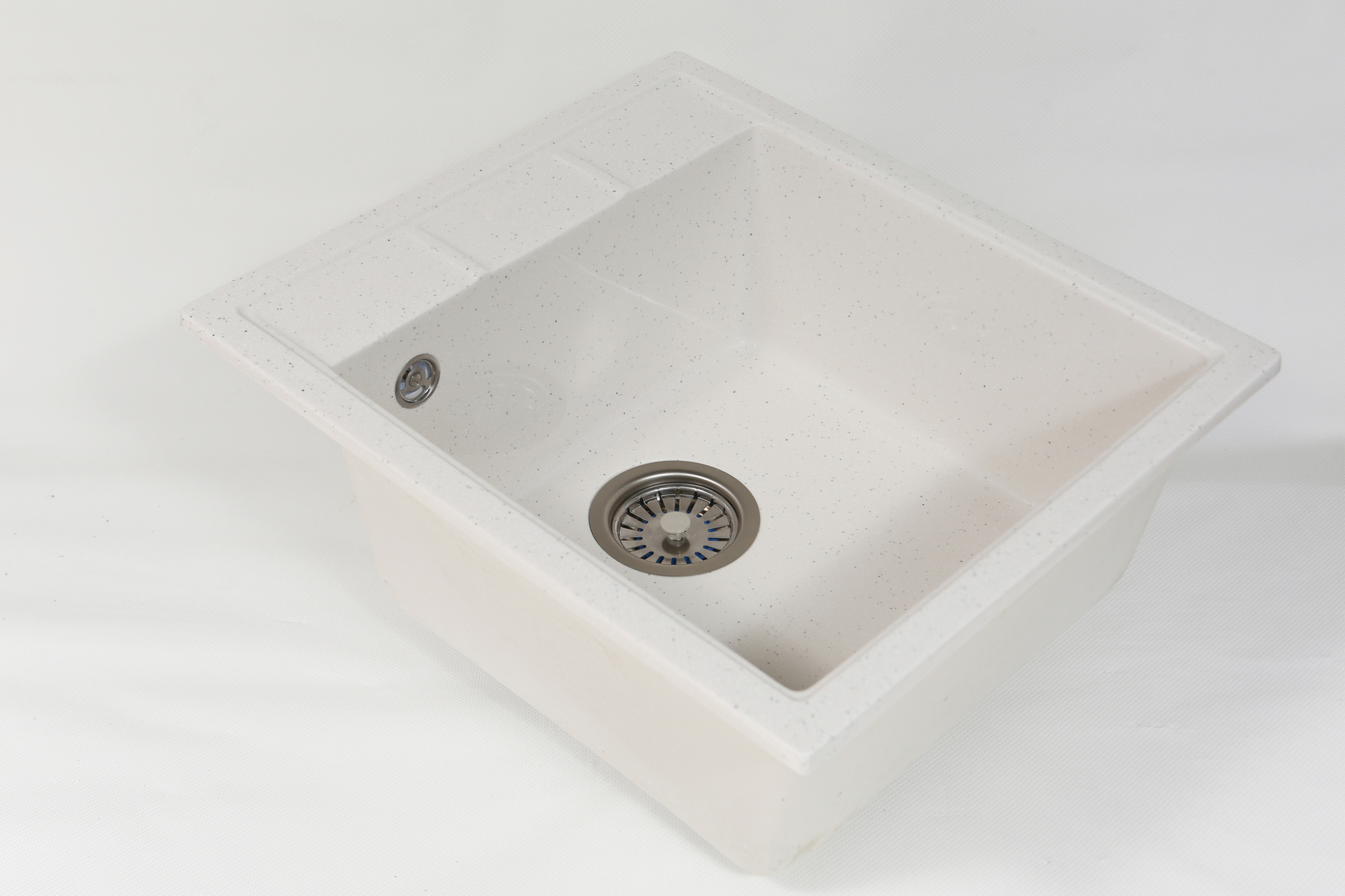 Кухонная мойка S-10 (белый крап) матовый