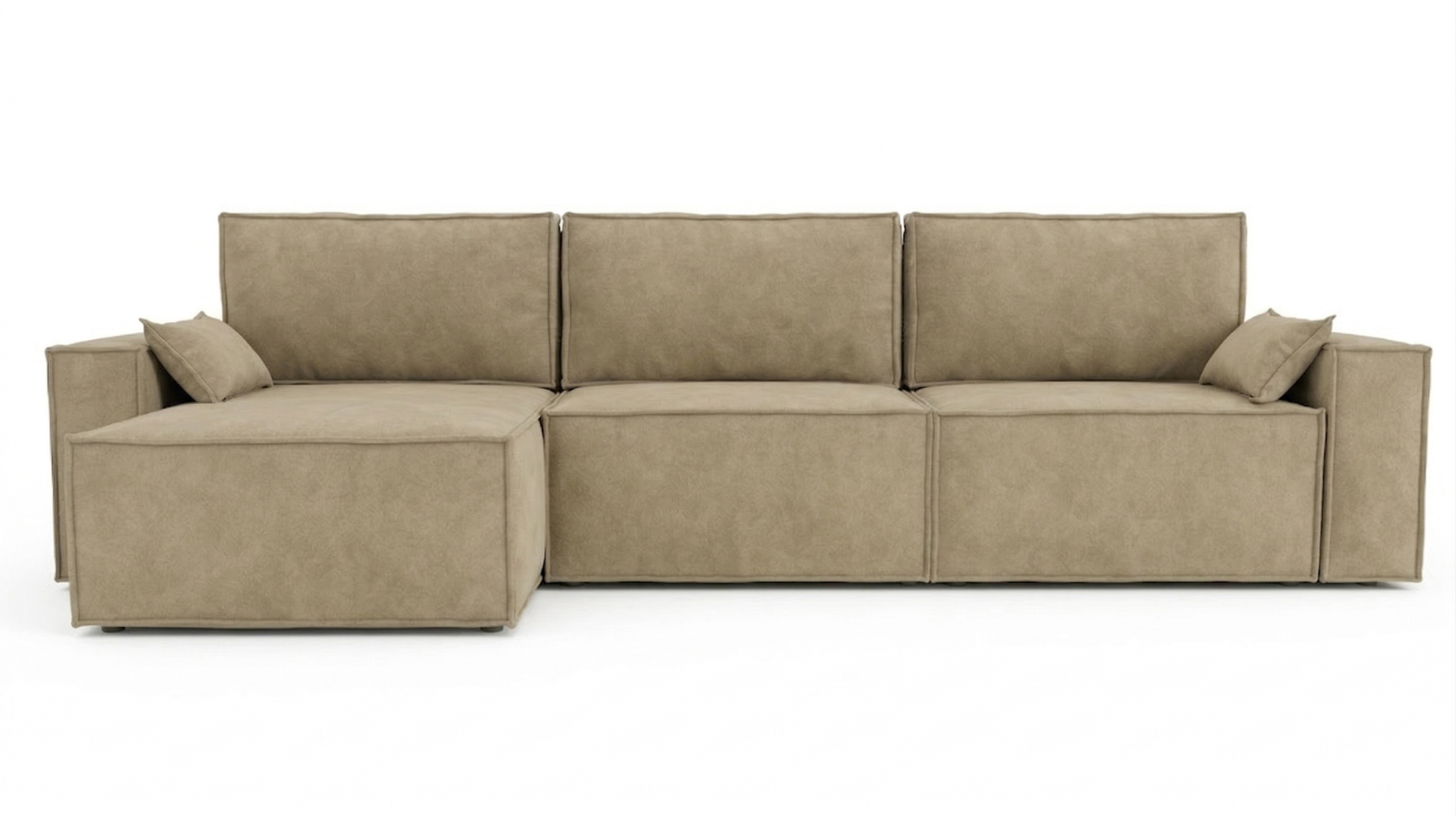 Диван угловой Лортон-2 ДКУ-О Тк.Боска VL-1912-29 (песочно-бежевый) 1 кат Апогей