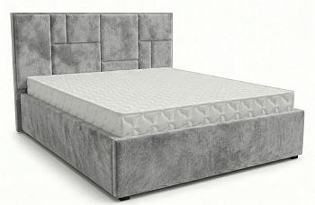 Кровать Монтана-1 1,6*2,0 с П.М. Тк. Kioto Dove (О-4) серый 2 кат  Апогей