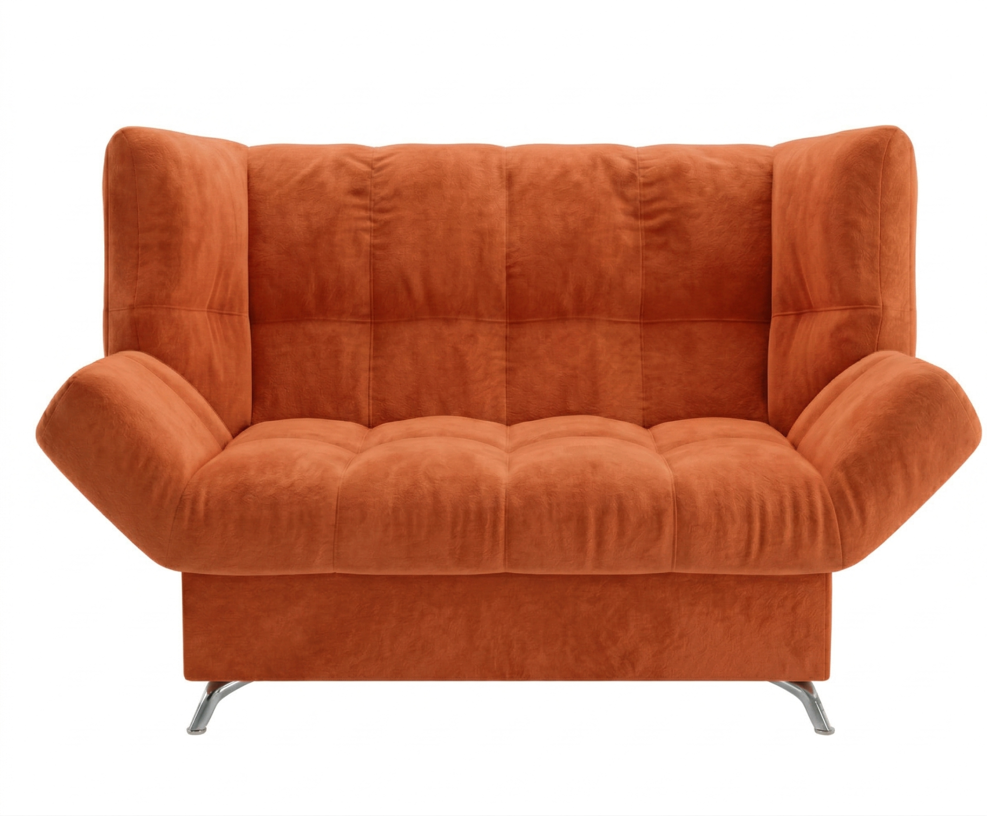 Диван Клик-кляк 8 ДК прямой Тк.Зодиак 432 оранжевый 1 кат Апогей