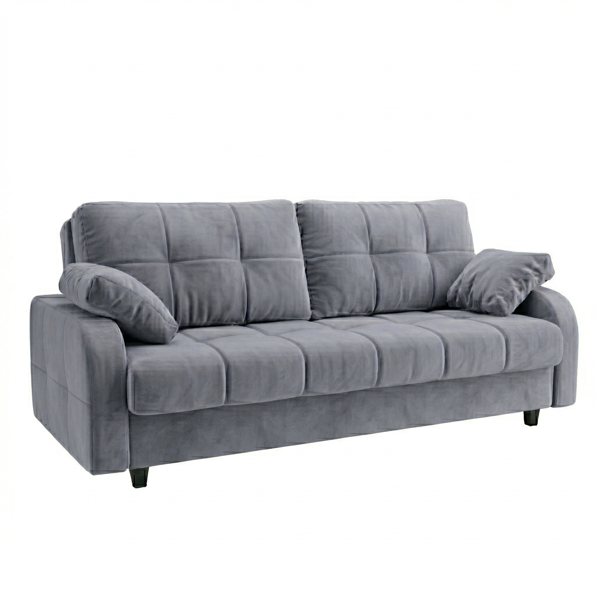 Диван Финка-4.1 ДК прямой Тк.CONNECT PRO 84 UNIQ серый 1 кат Апогей