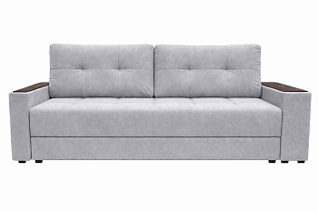 Диван Регина-17 (Прадо) ДК Венге левый прямой Тк.Киото 4 дав АБ-4 серый 2 кат Регина