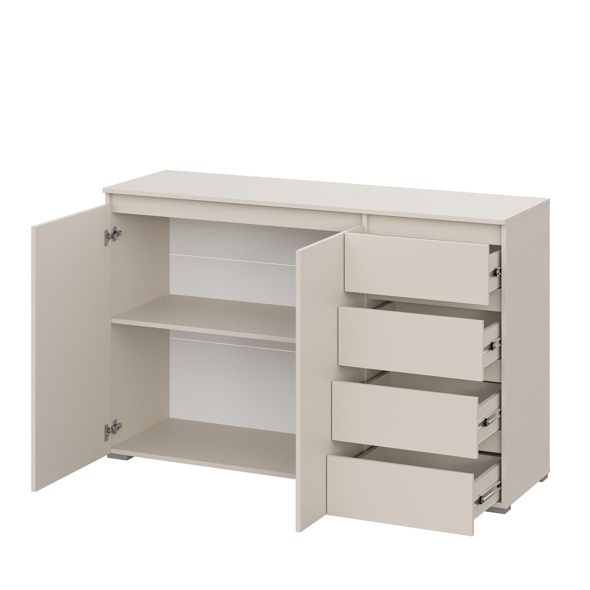 Люмо Комод КМ 06 (4 фасада справа) 1502х958х460 (Кашемир)