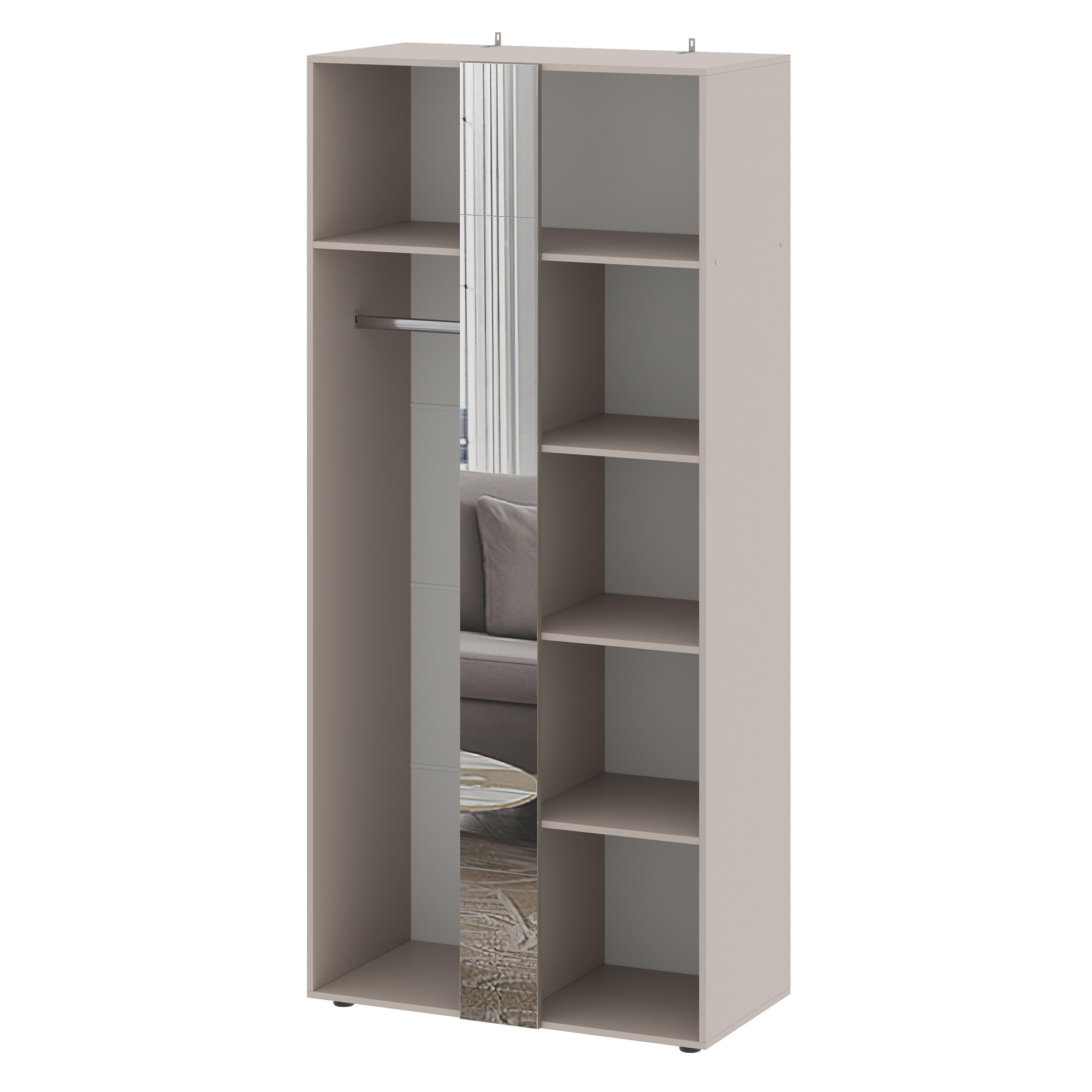 Модульная система "Одетта" Шкаф двухстворчатый (ШК1) Меланж/Дуб Эндгрейн