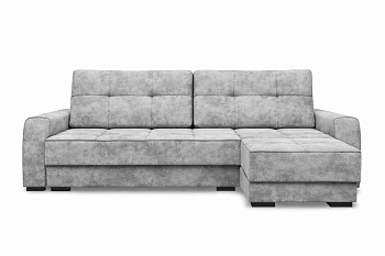 Диван Регина-17 (Ферре) ДКУ правый Тк.Катания VL-2101-05 серый жемчуг 1 кат Регина