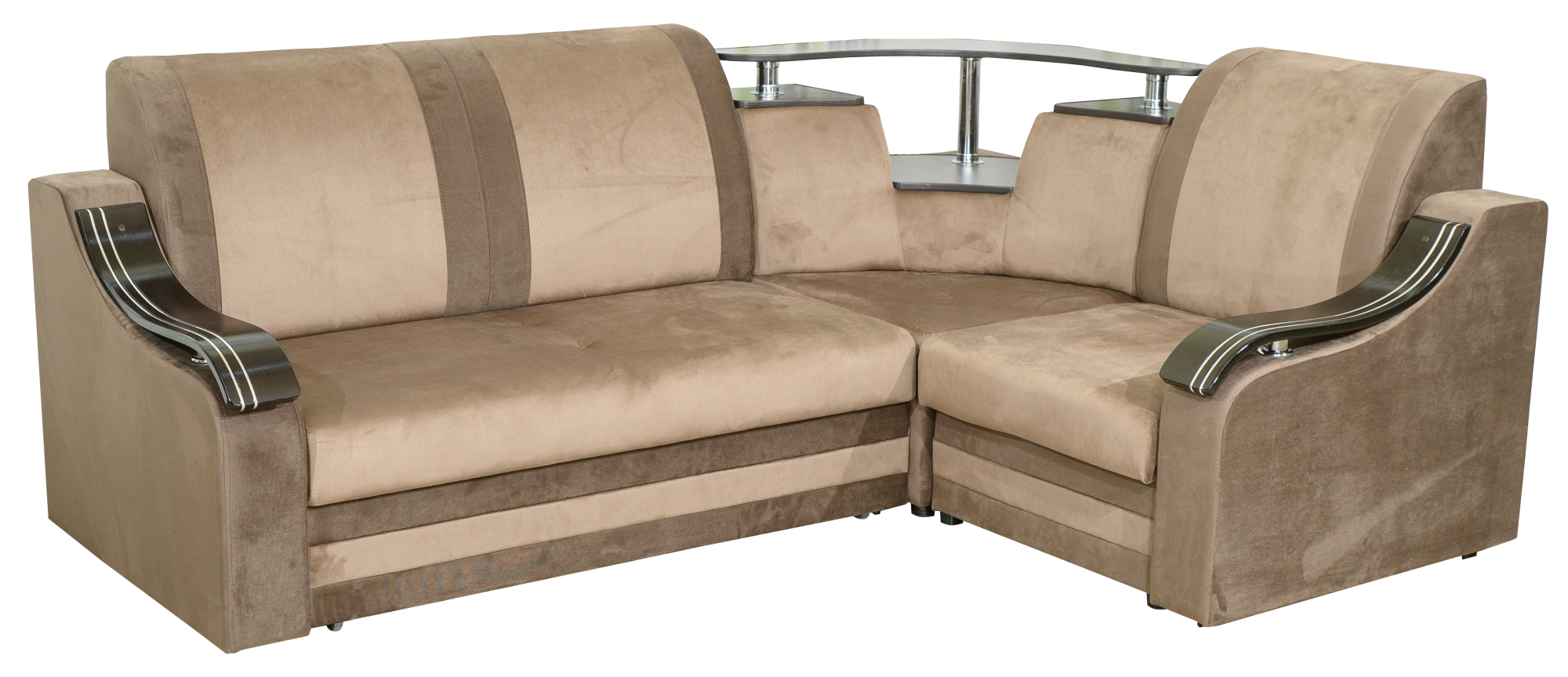 Диван угловой Мега УД3 Тк.CF 022-13 + CF 022-14 0 кат Евромебель