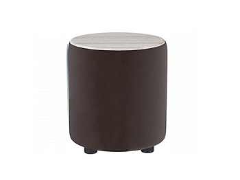 Пуф Пай коричневый/мдф сандал белый