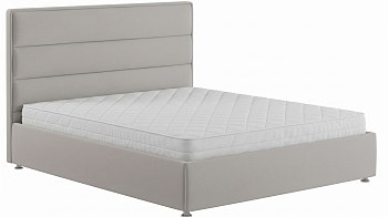 Кровать Vesta  (Релакс) (160*200, с ПМ (Ameli 10)) светло-серый