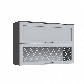 Гостиная София Деко Полка навесная СН-3 графит серый/светло-серый