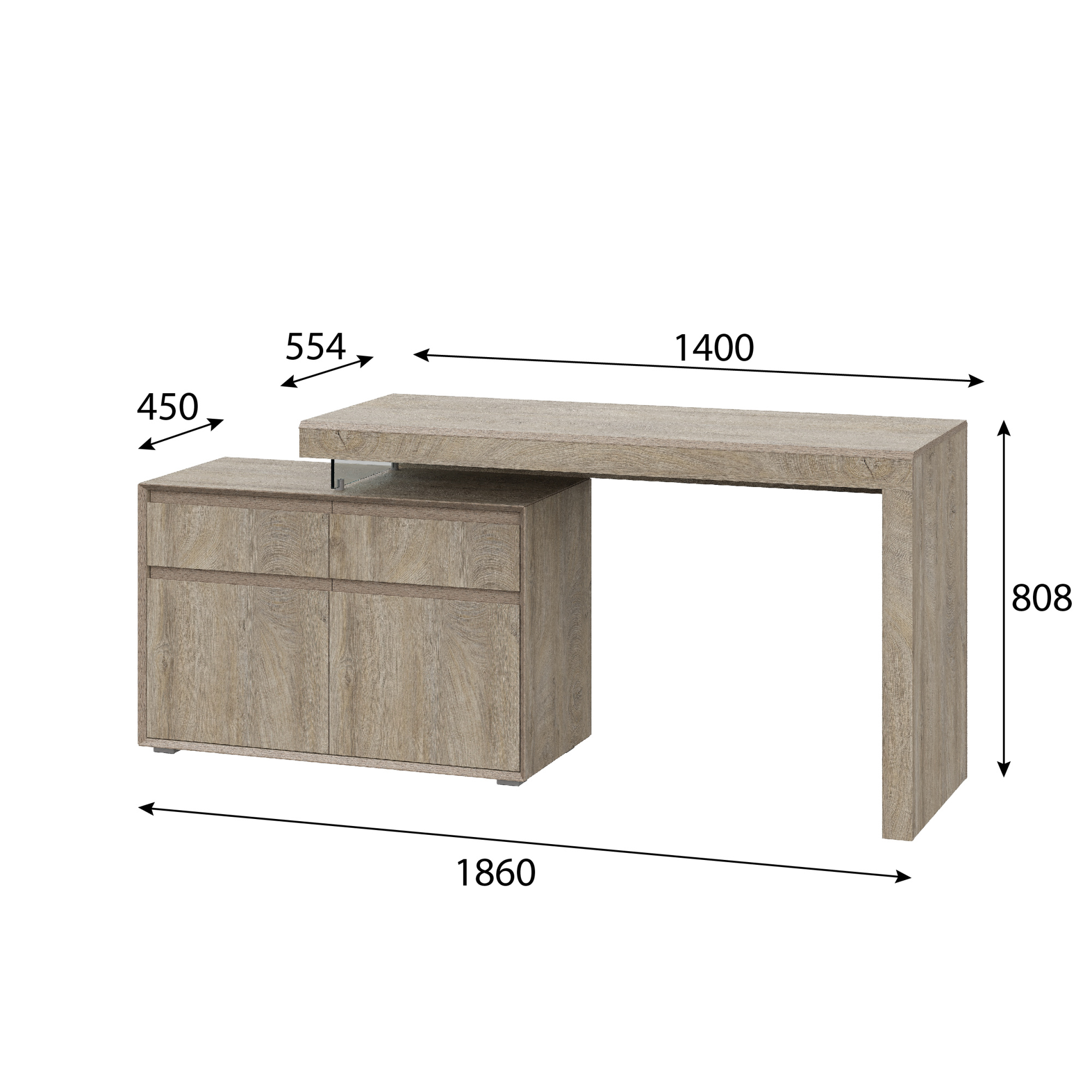 Модульная система "Этна" Стол 22 J-Э