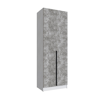 Шкаф Мадрид (0,85) без зеркала белый/ателье светлое