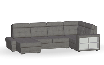 Диван угловой Мартин ДКУ-П Тк.Небби 25 5 кат Апогей