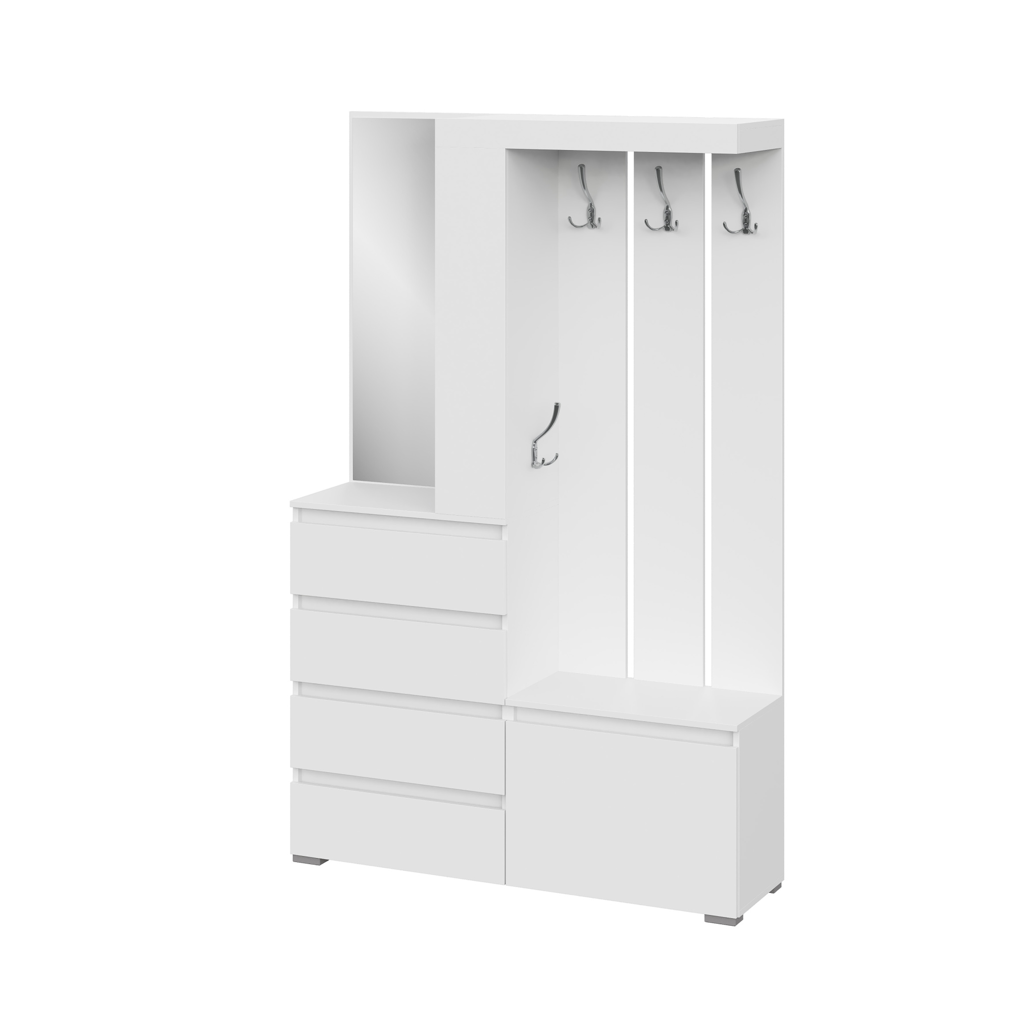 Люмо Прихожая 1260х1980х353 (БЕЛ/БЕЛ)