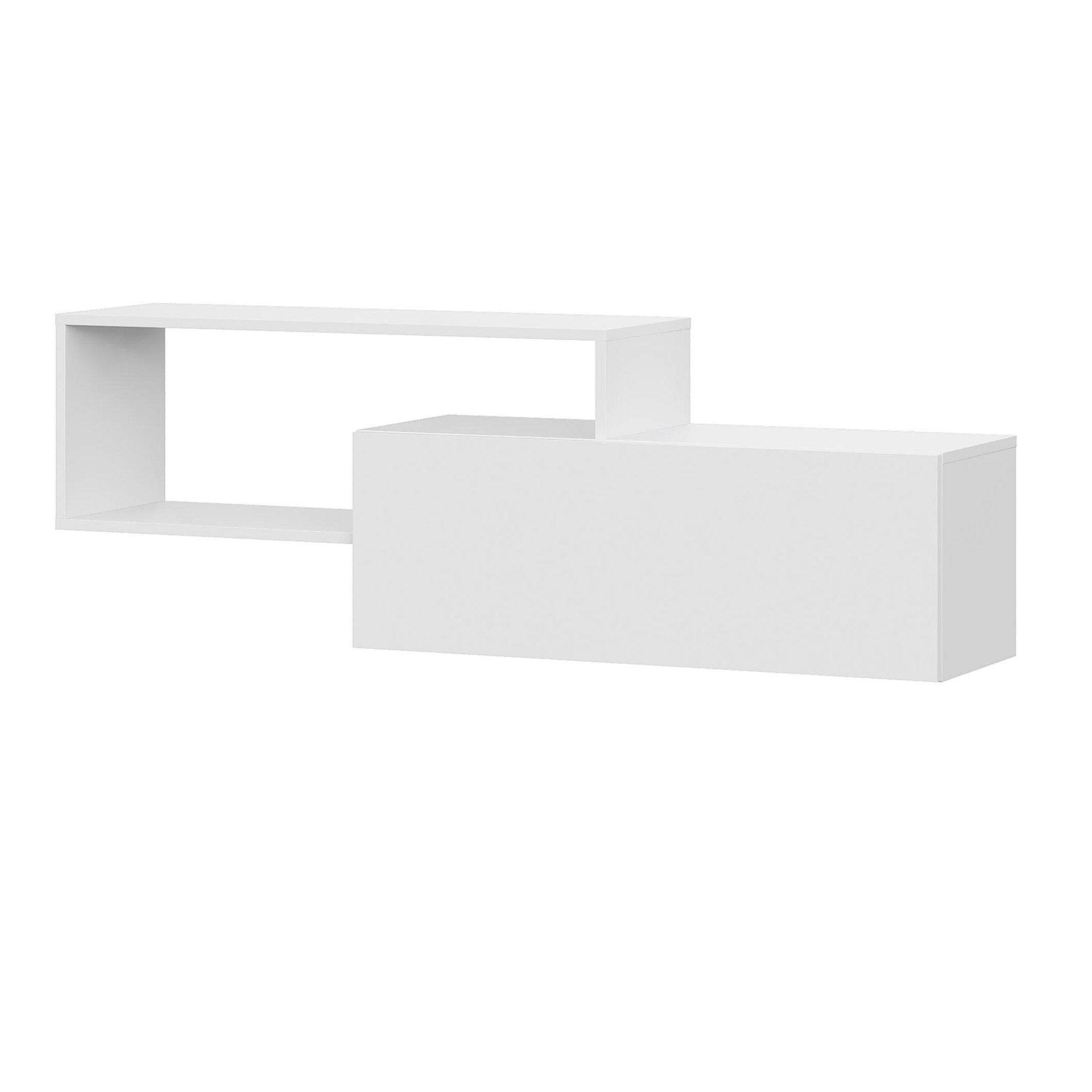 Люмо Полка навесная ПЛ 01 1402х472х330 (БЕЛ/БЕЛ)